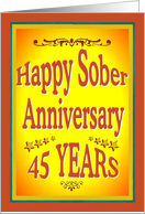 45 YEARS Happy Sober...
