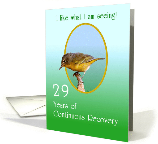 29 Years, I like what I am seeing! Continuous Recovery, card (1010429)