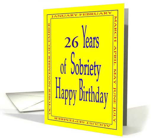 Custom Card 26 Years Happy Birthday We Harvest our Future card