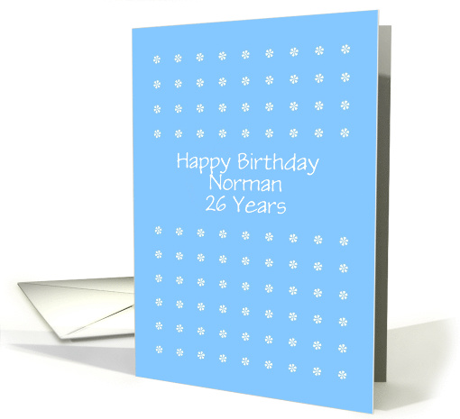 Happy Birthday 26 Years Customizable Card , card (1172464)