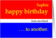Sophia Happy...