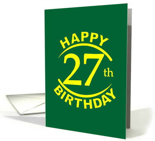 27 YEARS, Happy Birthday card (1261472)