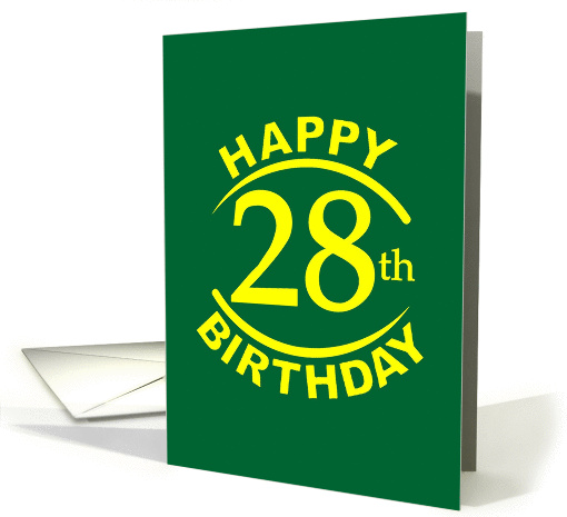 28 YEARS, Happy Birthday card (1261476)