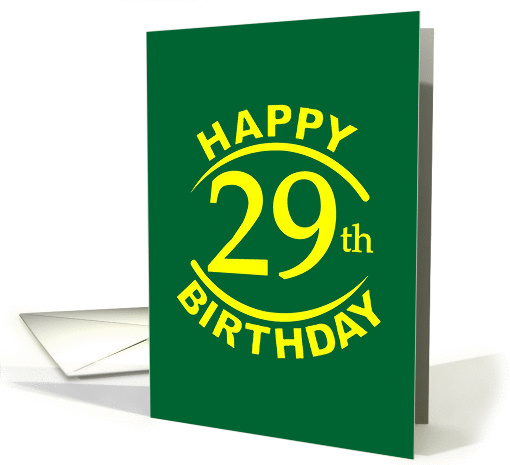 29 YEARS, Happy Birthday card (1261478)