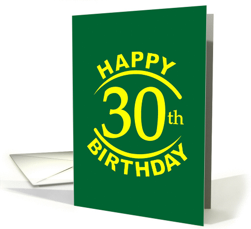 30 YEARS, Happy Birthday card (1261482)