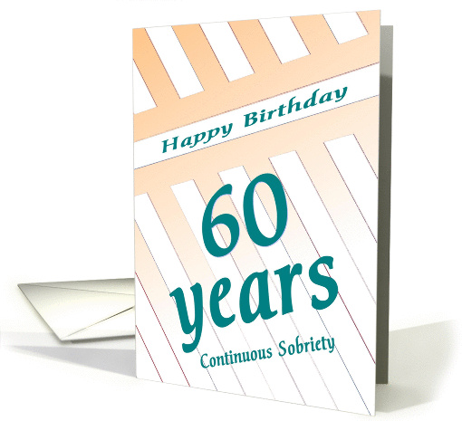 60 Years Happy Sobriety Birthday card (1264570)