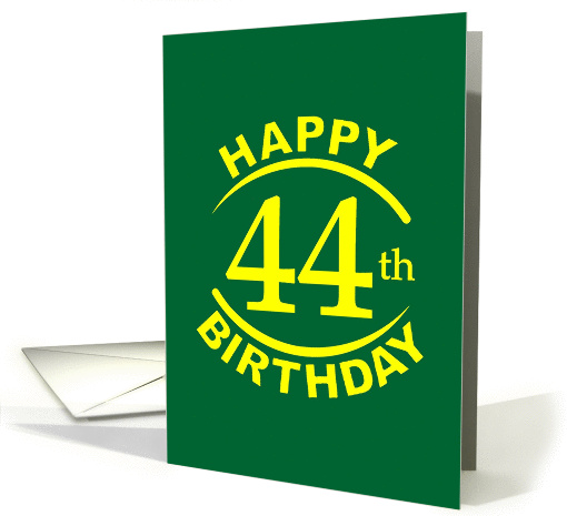 44 Years Happy Birthday card (1264778)