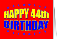 Happy 44th Birthday card