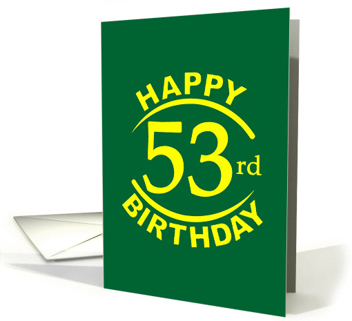 53 Years Happy Birthday card (1272488)