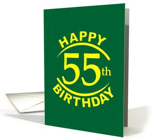 55 Years Happy Birthday card (1272492)