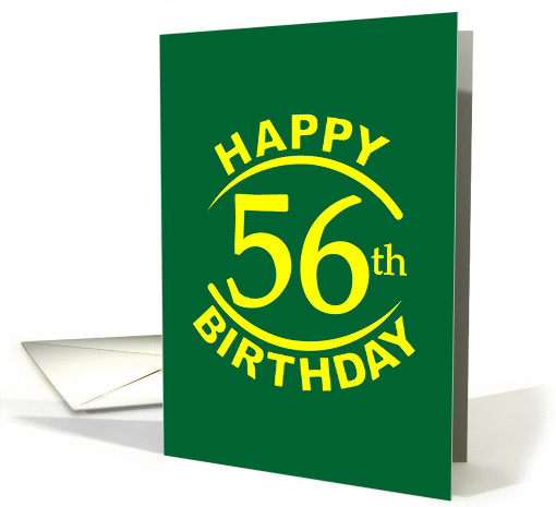 56 Years Happy Birthday card (1272494)