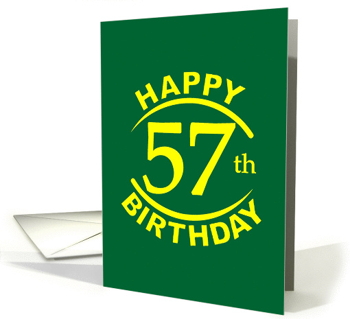57 Years Happy Birthday card (1272496)