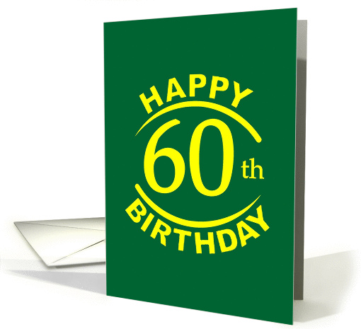 60 Years Happy Birthday card (1272502)