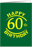 60 Years Happy Birthday card