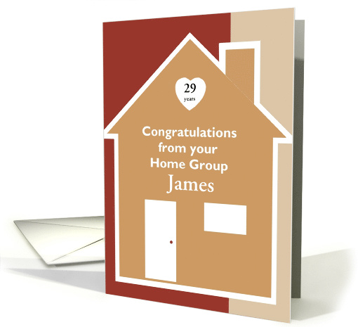 29 Years James , Congratulations from all of us, Custom Text card