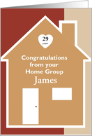 29 Years James , Congratulations from all of us, Custom Text card