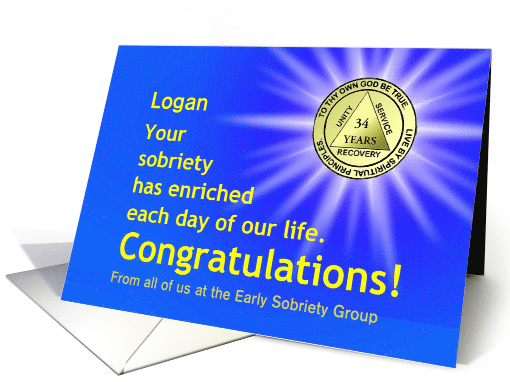 34 Years Logan, Congratulations From all of us, Custom... (1348250)