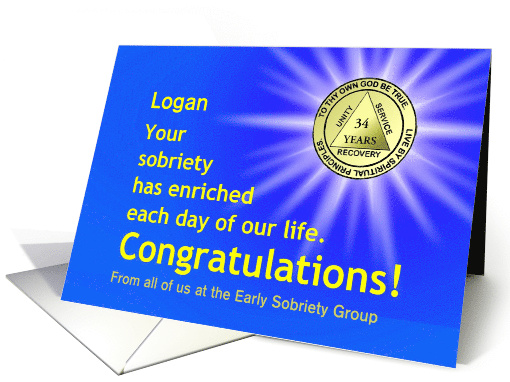34 Years Logan, Congratulations From all of us, Custom... (1348250)