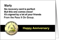35 Years Marty, Congratulations from all of us, Custom Text card