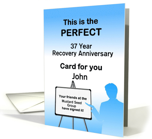 37 Years John, Congratulations From all of us, Custom Text card