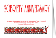 45 Years, The Marching Band, From all of us, Custom Text card
