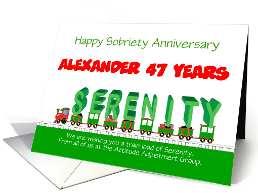 47 Years, Serenity Train, From all of us, Custom Text card (1353170)