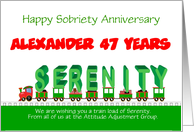 47 Years, Serenity Train, From all of us, Custom Text card