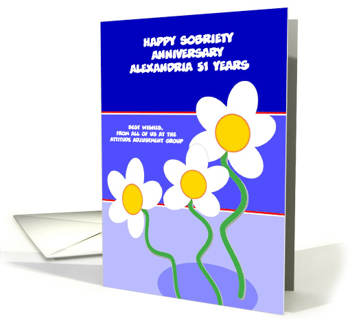51 Years, Alexandria Three White Daisy, From all of us,... (1353600)