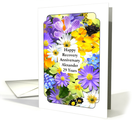 29 Years Alexander, Recovery wish surrounded by flower,... (1416492)