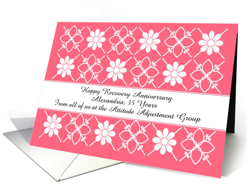 35 Years Alexander, Recovery Anniversary. A Custom Text card (1417430)