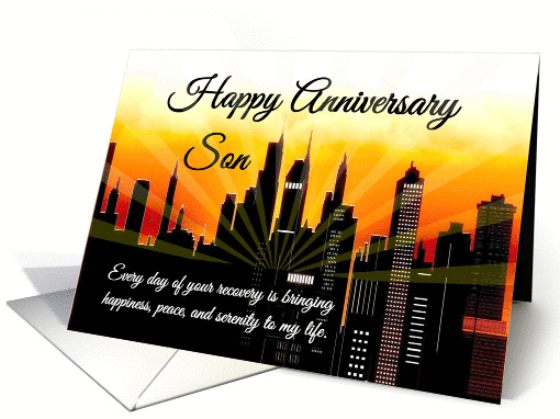Son, Happy Recovery Anniversary card (1445592)
