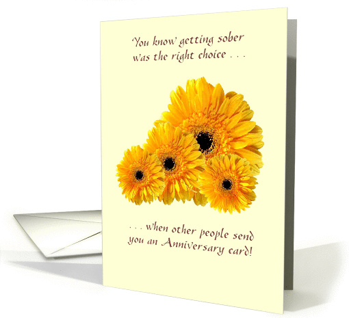 Getting sober was the right choice card (1454040)