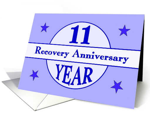 11 Year, Recovery Anniversary card (1479734)