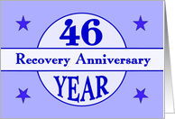46 Year, Recovery Anniversary card