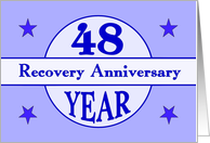 48 Year, Recovery Anniversary card