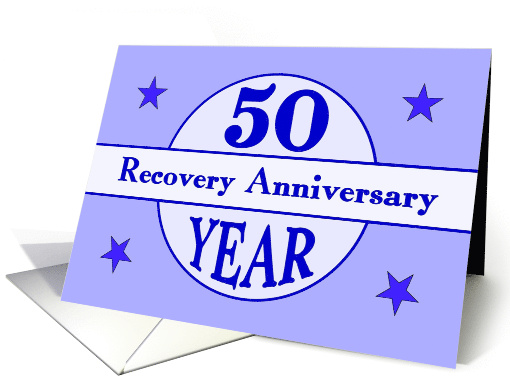 50 Year, Recovery Anniversary card (1480380)