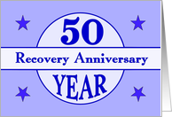 50 Year, Recovery Anniversary card