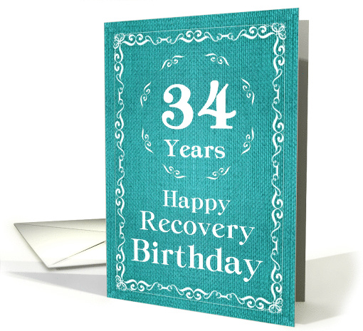 34 Years, Happy Recovery Birthday card (1489832)