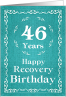 46 Years, Happy Recovery Birthday card