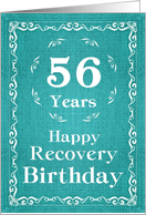56 Years, Happy Recovery Birthday card