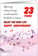 23 Years, Happy Recovery Anniversary card