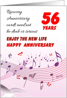 56 Years, Happy Recovery Anniversary card