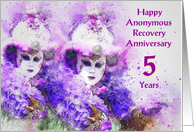 5 Years, Happy Anonymous Recovery Anniversary card