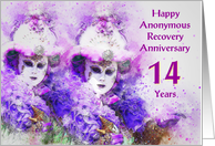 14 Years, Happy Anonymous Recovery Anniversary card