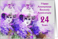 24 Years, Happy Anonymous Recovery Anniversary card