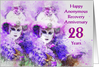 28 Years, Happy Anonymous Recovery Anniversary card