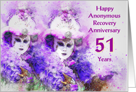 51 Years, Happy Anonymous Recovery Anniversary card