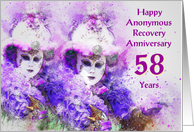 58 Years, Happy Anonymous Recovery Anniversary card