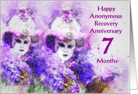 7 Months, Happy Anonymous Recovery Anniversary card