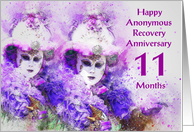 11 Months, Happy Anonymous Recovery Anniversary card